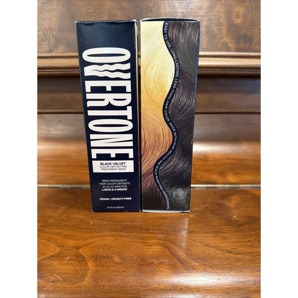 2-Overtone Semi Permanent Hair Color DepositingTreatment Mask Color Black Velvet